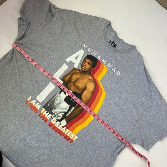 Muhammad Ali Graphic Tee 5X Gray Oversized T-Shirt I Am The Greatest Boxing Lege - Picture 7 of 7